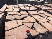 Галтованный камень красный песчаник натуральный пластушка